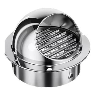 304不锈钢风帽外墙出风口油烟机厨房防风防雨罩卫生间室外排风罩