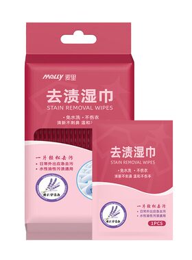 便携应急衣物去渍湿巾擦鞋湿纸巾