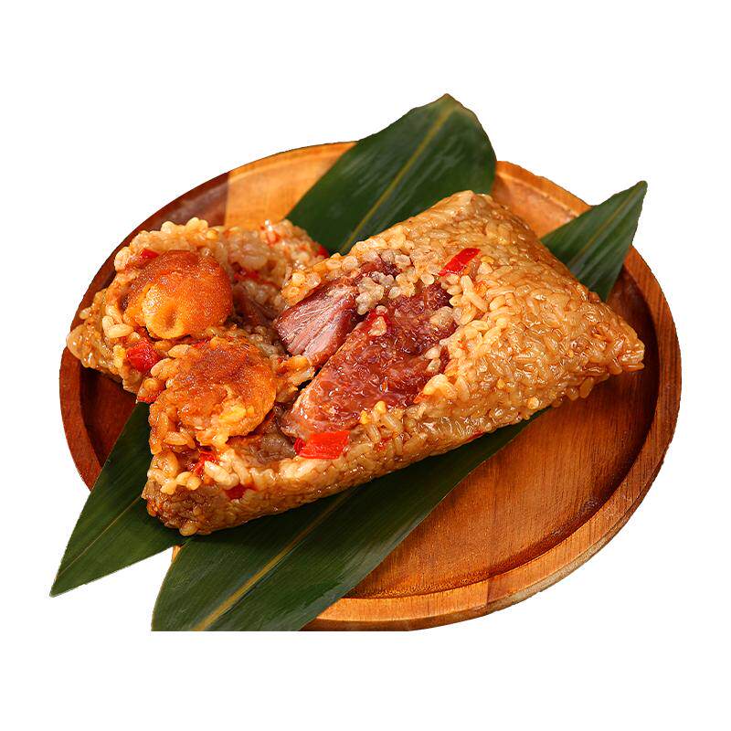吴越斋招牌嘉兴口味剁椒牛肉蛋黄真空速食大号美味肉粽鲜肉大粽子