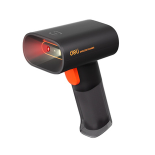 【得力新品无线扫码枪】二维码识别扫码枪收银快递条码扫码器扫描枪超市商品扫描器有线仓库出入库药品追溯码