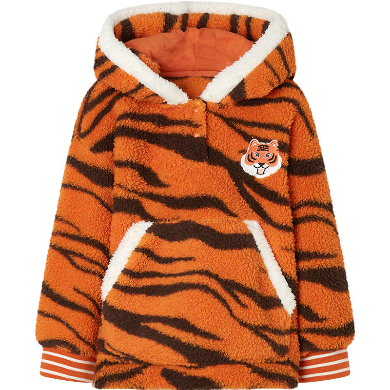 ibaby婴儿童家居服男女宝宝秋冬季加绒加厚睡衣款外穿2022新款