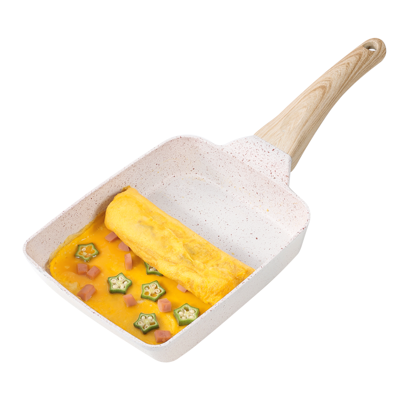 麦饭石平底玉子烧不粘锅厚蛋烧