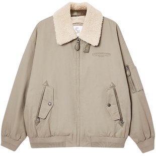 [商场尖货]杰克琼斯男装冬季新款宽松翻领潮棉服外套225409003