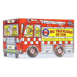 【自营】英文原版 神奇的机器盒装14册 Amazing Machines Big Truckload of Fun  精装全彩图画书 消防车 飞机 交通工具科普绘本