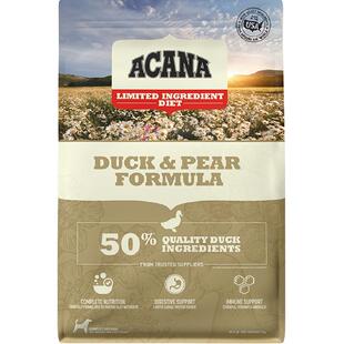 ACANA爱肯拿狗粮幼犬成犬粮 鸭肉梨狗粮2kg 无谷低敏进口全价通用