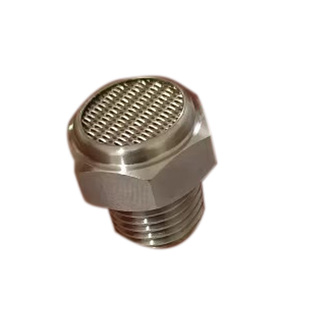 304不锈钢消声器宝塔BSL-01 02平头降噪消音器BSLM气动静音器接头