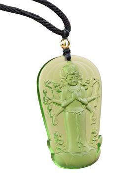 烨誉琉璃摩利支天菩萨男女护身符吊坠佛像挂件项链饰品观音