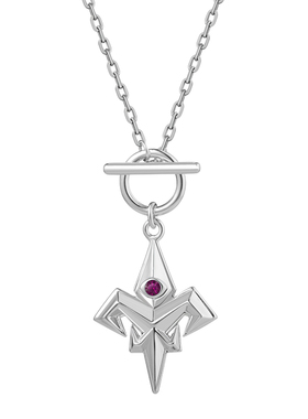 海盗船银饰北极星项链