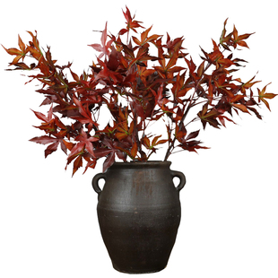 高品质仿真红枫叶枝新中式家居饰品客厅插花树枝树叶单枝工艺花卉