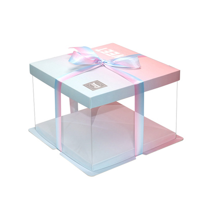 透明蛋糕盒加高81012寸