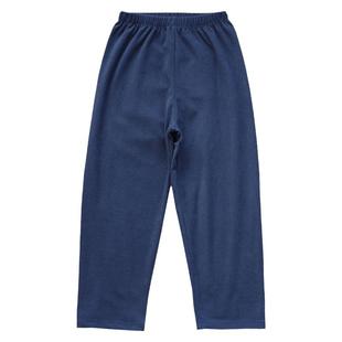 儿童薄绒保暖家居裤青少年中腰大男童加厚宽松睡裤小孩秋冬长裤子