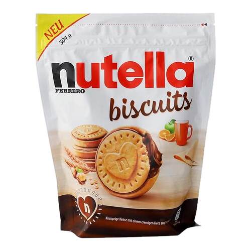 费列罗能多益nutella榛子巧克力爱心饼干夹心曲奇饼干单依纯同款