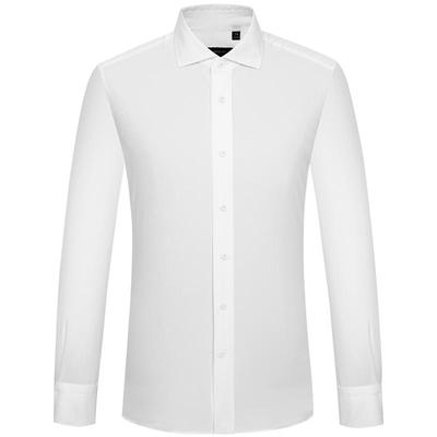 商务职业正装白色长袖衬衫