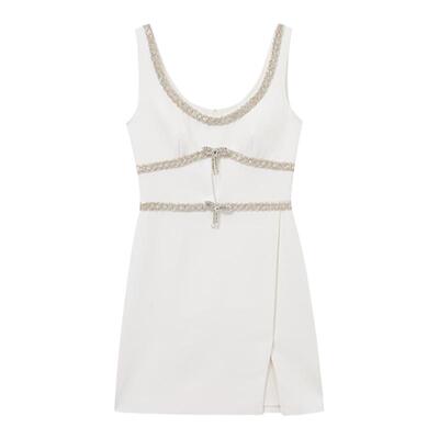 self-portrait无袖连衣裙