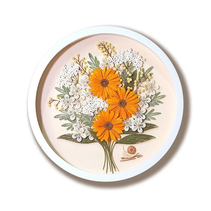 繁花衍纸画diy材料手韵衍纸