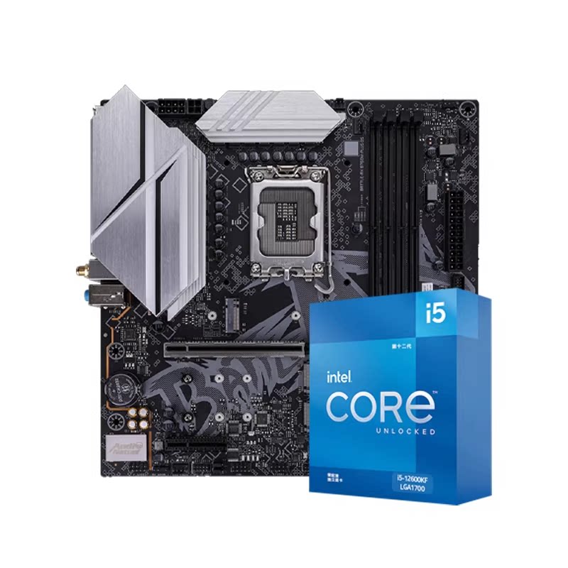 i5 14600K/12600KF14600k彩虹H610战斧B760 CPU主板套装