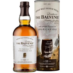 The Balvenie百富12年故事系列单一麦芽苏格兰威士忌700ml×1瓶