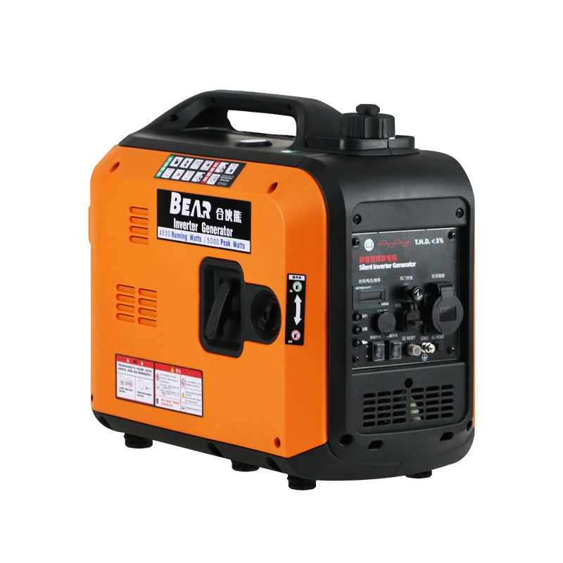 合伙熊便携式发电机静音5kw汽油小型家用220v自驾游户外野营摆摊