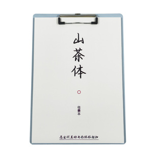 新款山茶体字帖初高中作文文案素材男女生好看硬笔钢笔临摹练字帖