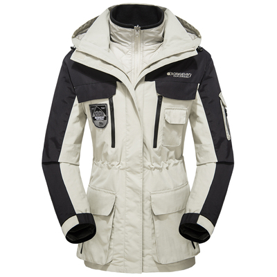 防水冲锋衣套装男潮牌三合一