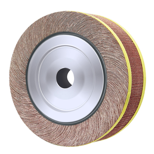 千叶轮抛光轮千页轮金属抛光片不锈钢打磨轮砂布轮300/350*40/50