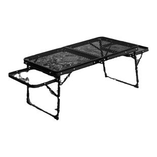 山之客折叠网格桌｜两档高度可调｜户外多功能铁网便携露营野餐桌