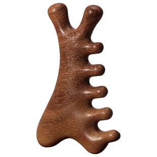 四合一按摩梳多功能头皮按摩神器头疗刮痧疏通头部天然檀木经络梳