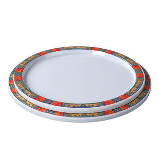 铜锅涮肉火锅店京悦南门同款密胺餐具羊肉卷涮肉盘子牛肉盘配菜盘