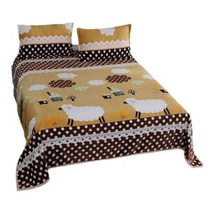 床单毯子加绒单件和三件套法兰绒2025秋季冬季保暖加厚爆铺床毛绒