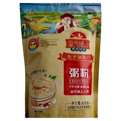 国丹高蛋白天然泰安特产东平粥粉