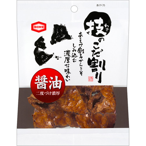 日本直邮龟田制果硬烧烘烤碎仙贝酱油旨辛味年糕技のこだ割り零食