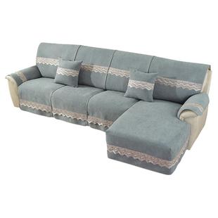 雪尼尔芝华士沙发罩套电动功能沙发垫头等舱真皮沙发套美甲垫盖巾