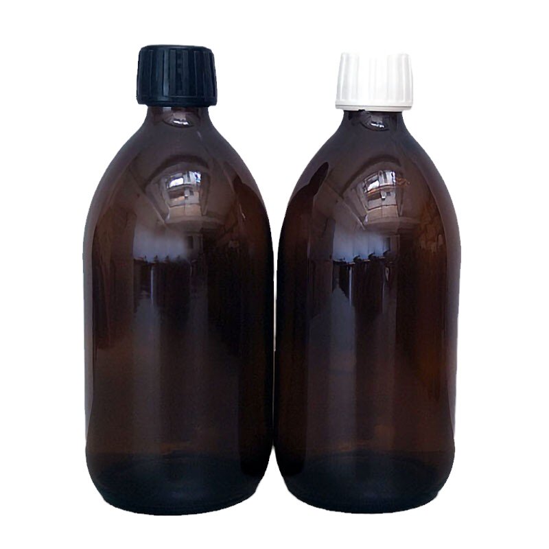 30-500ml棕色玻璃瓶化学试剂瓶 纯露香精香料分装防盗盖小口促销