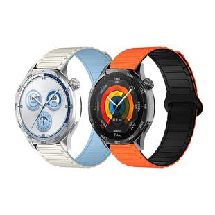 适用于华为gt6手表表带gt5/gt4工字款硅胶磁吸watch5男gt2运动GT5PRO透气Runner2新款腕带4/3pro配件2e创意女