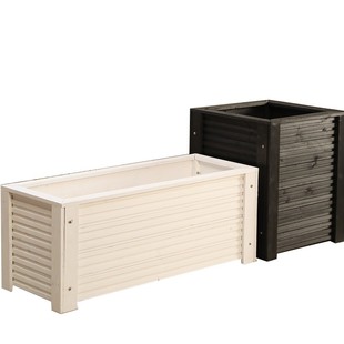 室外庭院种植箱大花盆户外防腐木木制花箱室内阳台长方形木头花槽