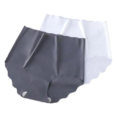 抗菌透气高腰无痕冰丝内裤女