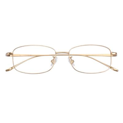目匠金丝小方框纯钛斯文败类眼镜