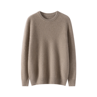 秋冬新款男士半高领套头山羊绒衫