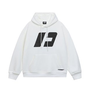 FORNINES重磅宽松卫衣外套男生春季加绒加厚连帽衫休闲情侣上衣女