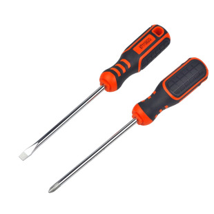 华丰巨箭螺丝刀套装工具超硬一字十字工业级短款改锥强磁梅花起子