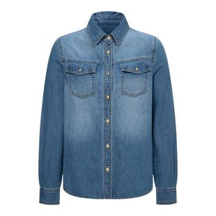 【棉100%】Scofield女装复古工装风复古水洗牛仔衬衫2025秋冬新品