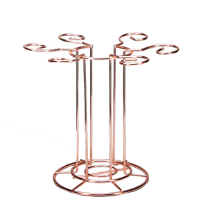 红酒醒酒器支架一体架铁艺红酒杯架子倒挂家用酒柜收纳摆件装饰品