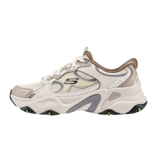 Skechers斯凯奇糯米熊男士厚底缓震透气闪穿老爹鞋232497/OFWT