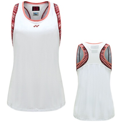 尤尼克斯羽毛球服女yy无袖网球服