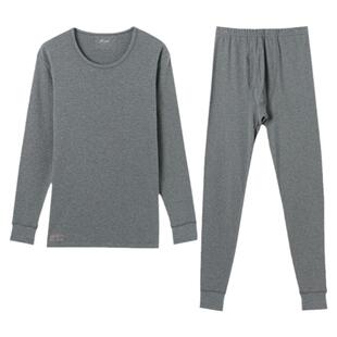 顶呱呱男士全棉保暖内衣套装秋衣秋裤冬季纯棉毛衫顶瓜瓜加厚打底