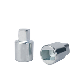 气动球阀连接轴连接套气缸执行器与球阀链接件气动阀门扁孔转方头