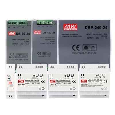 明纬导轨式电源直流开关