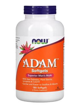Now诺奥男士多维复合维生素矿物质ADAM成年男性锯棕榈番茄红素辅Q