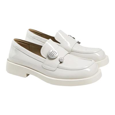 粗跟中跟单鞋女英伦小皮鞋乐福鞋