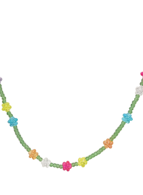 彩色小清新雏菊花朵少女高级项链